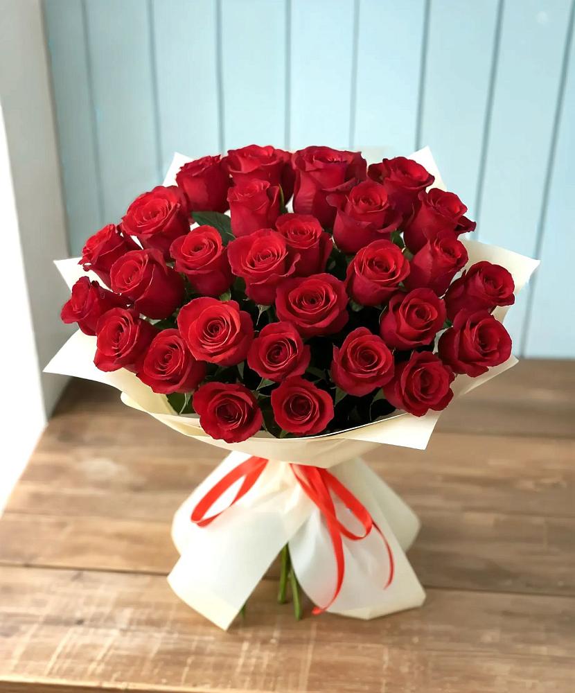 Букет 29 Красных роз в Восточном Ставропольского края