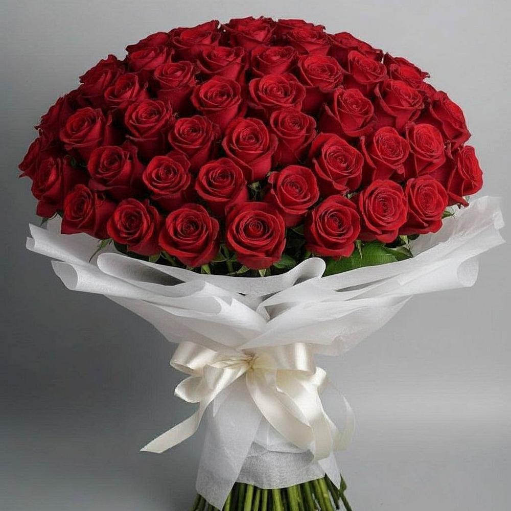 Букет 101 Красная роза Блэк Мэджик в Восточном Ставропольского края