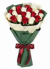 Букет Микс из красных и белых роз #REPLACE_PRED# Восточном Ставропольского края
