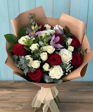 Букет цветов из:  Розы и Альстромерии #REPLACE_PRED# Восточном Ставропольского края