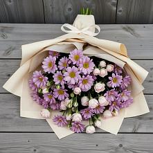 Букет цветов из:  Розы и Хризантемы в Восточном Ставропольского края