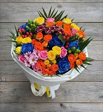 Букет цветов из:  Розы и Хризантемы в Восточном Ставропольского края