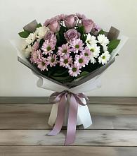 Букет цветов из:  Хризантемы и Розы #REPLACE_PRED# Восточном Ставропольского края