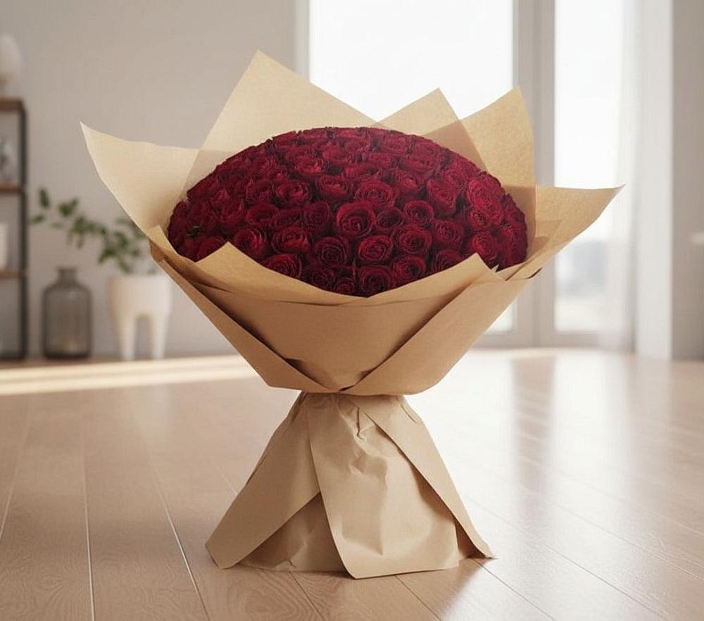 Букет 101 Красная роза в Восточном Ставропольского края