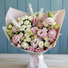 Букет цветов из:  Альстромерии и Розы в Восточном Ставропольского края